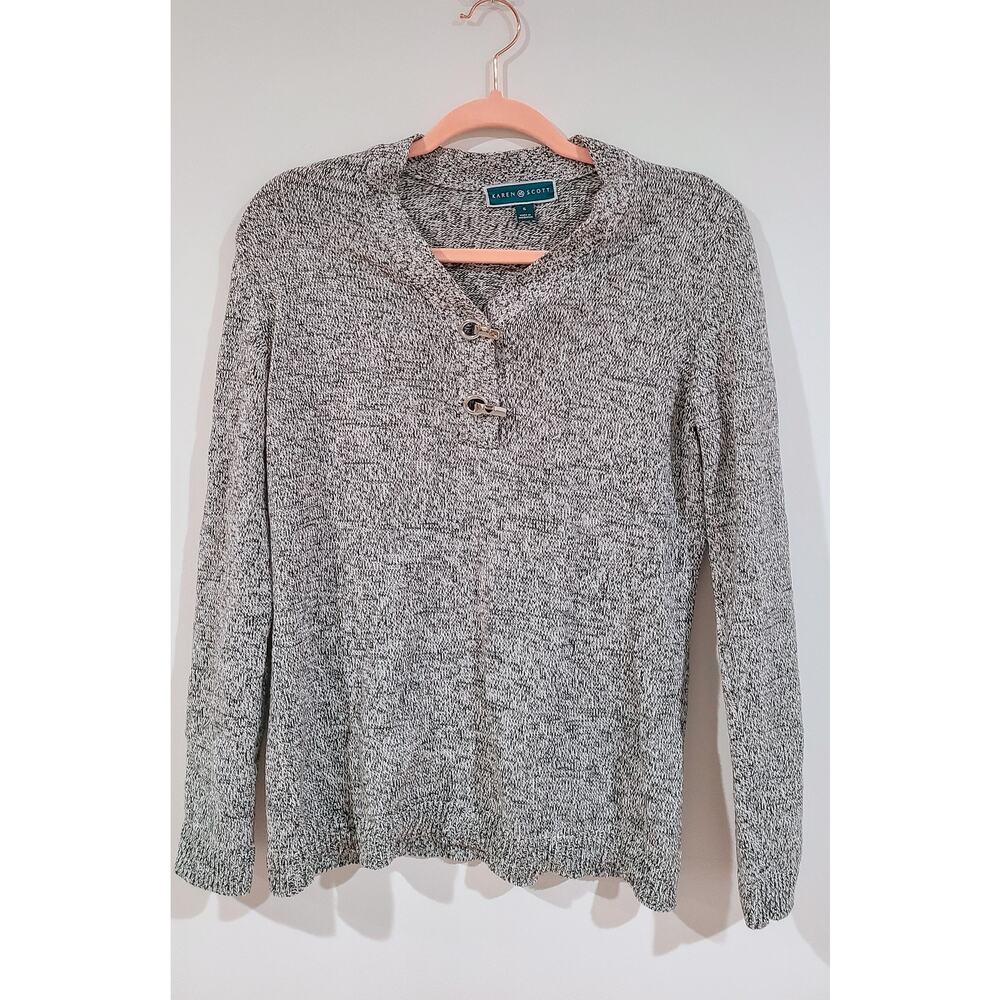 Women's Gray Heather Sweater Karen Scott Size S